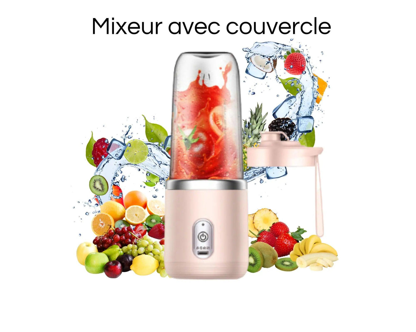 Profitez de boissons saines en voyage avec ce blender portatif rechargeable.